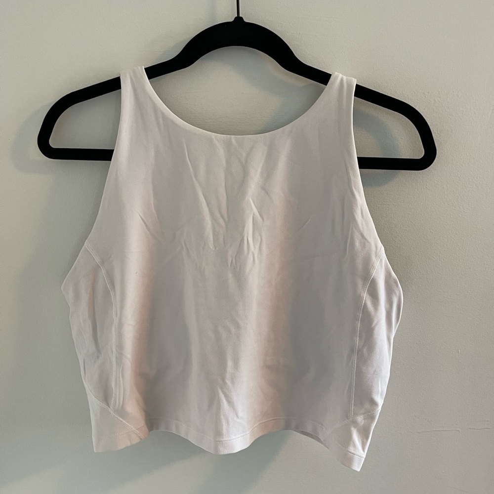 White lululemon align high-neck tank top